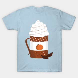 Fall Time Coffee with Whipped Cream T-Shirt